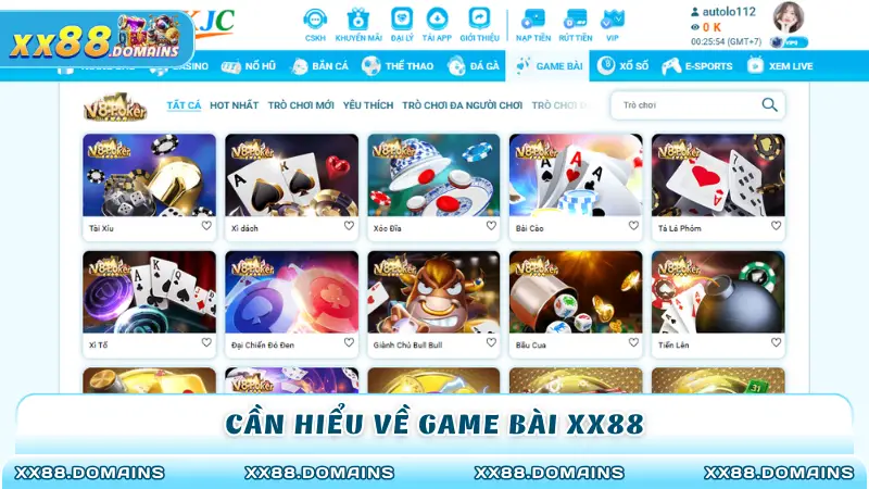 Cần hiểu về game bài XX88 