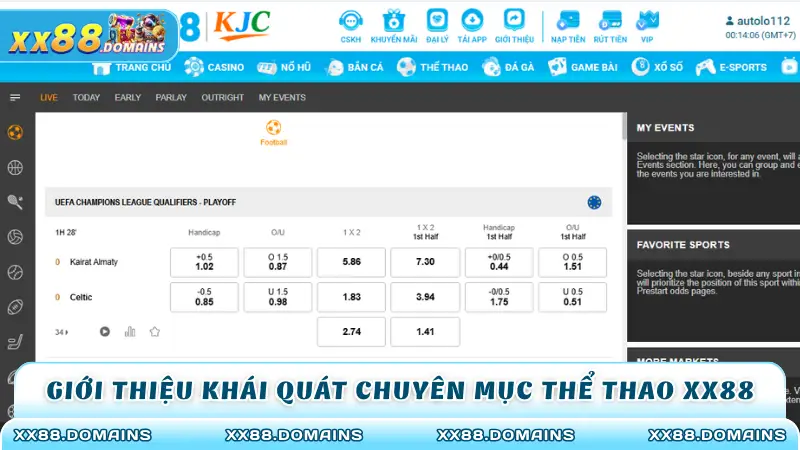 Giới thiệu khái quát chuyên mục thể thao XX88