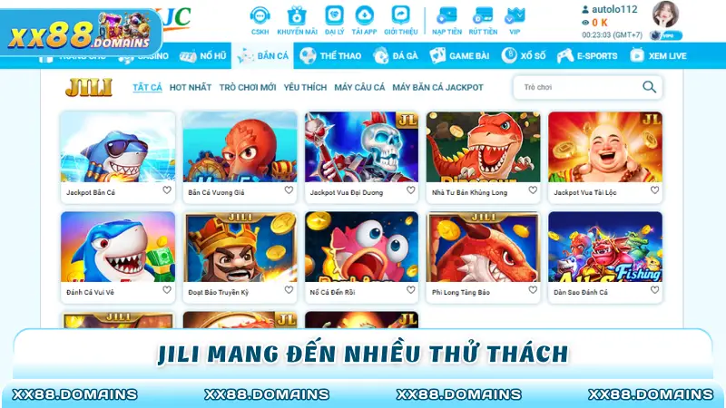 Jili mang đến nhiều thử thách
