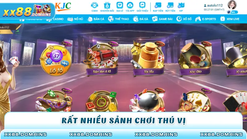 Rất nhiều sảnh chơi thú vị